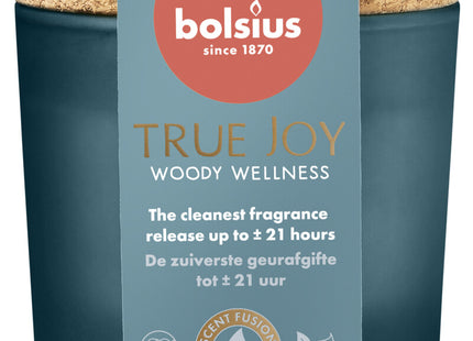 Bolsius Geurglas true joy woody wellness
