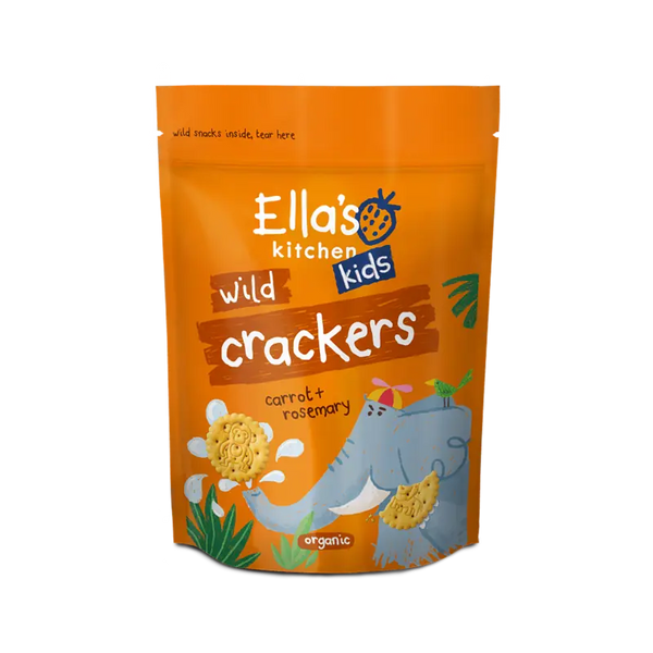 Ella's kitchen Wild crackers carrot + rosemary 18m+