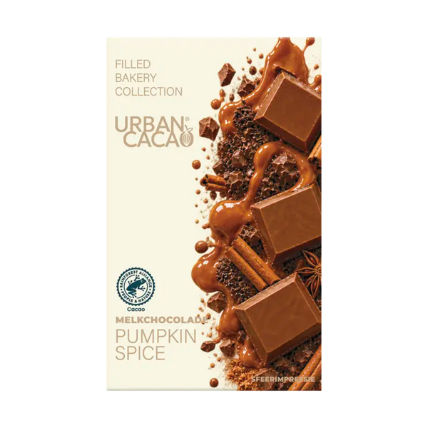 Urban Cacao Pumpkin Spice gefüllte Schokoladentafel