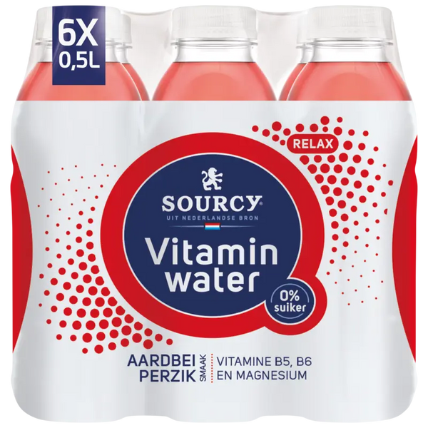 Sourcy Aardbei perzik 6-pack