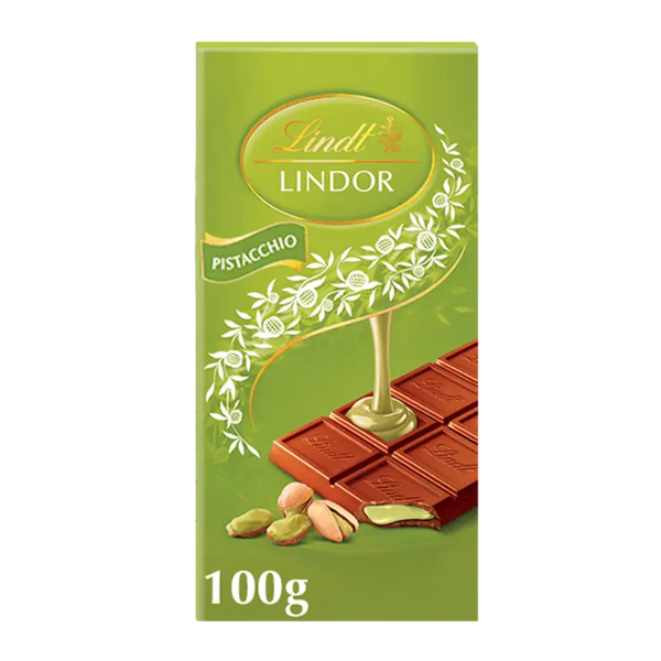 Lindt Lindor Riegel Milchschokolade Pistazie