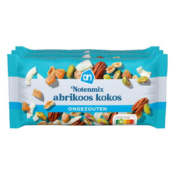 Notenmix abrikoos kokos 3-pack