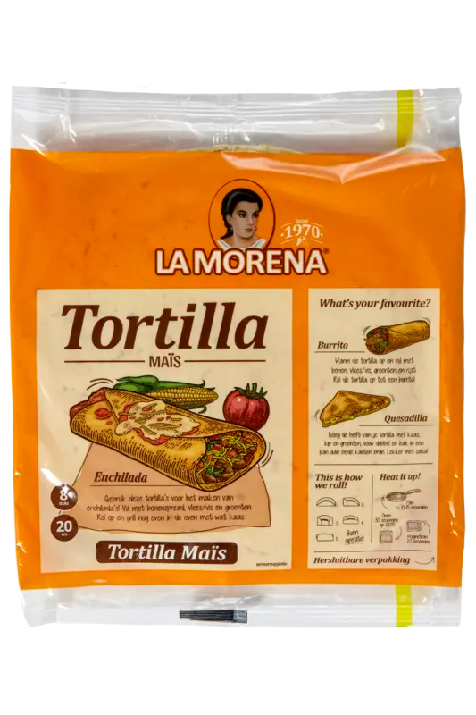 La Morena Tortilla wraps met maismeel medium