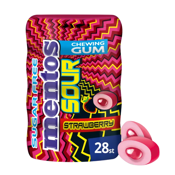 Mentos Gum Sour strawberry