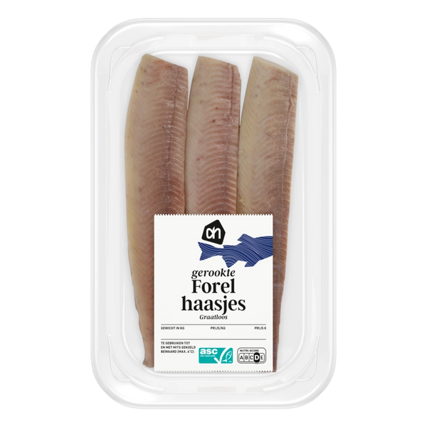 Gerookte forel haasjes