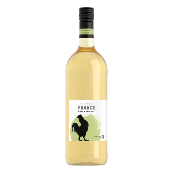 Frischer und trockener französischer Hauswein weiß