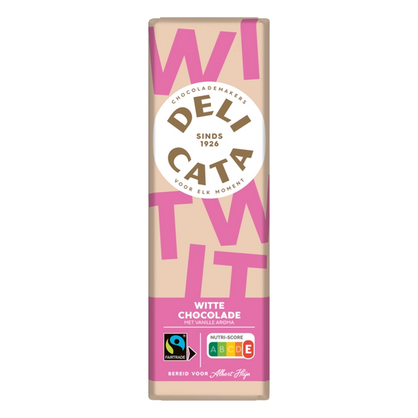 Delicata Reep witte chocolade met vanille aroma