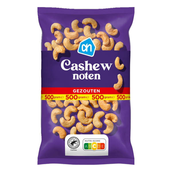 Gezouten cashewnoten
