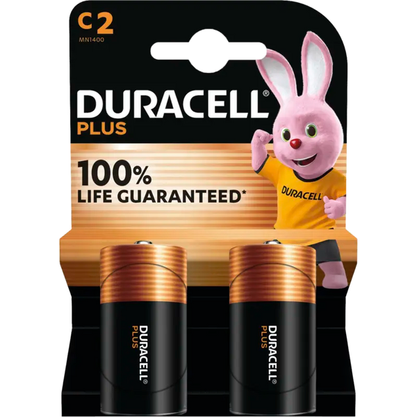 Duracell Plus C-alkaline batterijen MN1400