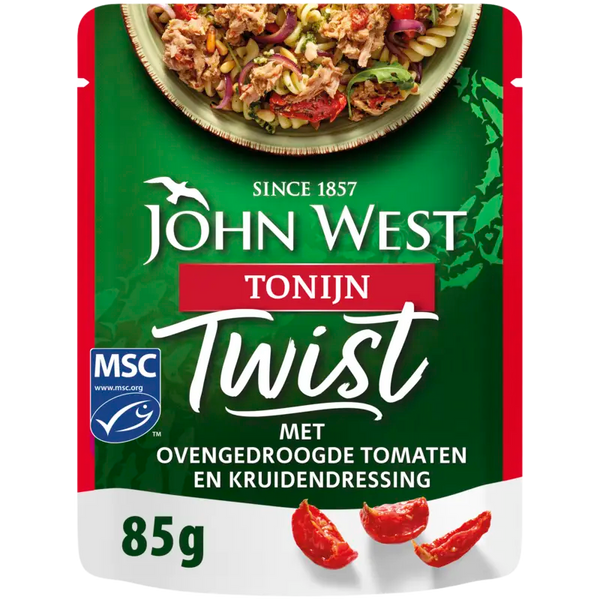 John West Twist tonijn ovengedroogde tomaat