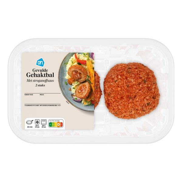 Gefüllte Hackbällchen mit Stroganoffsoße