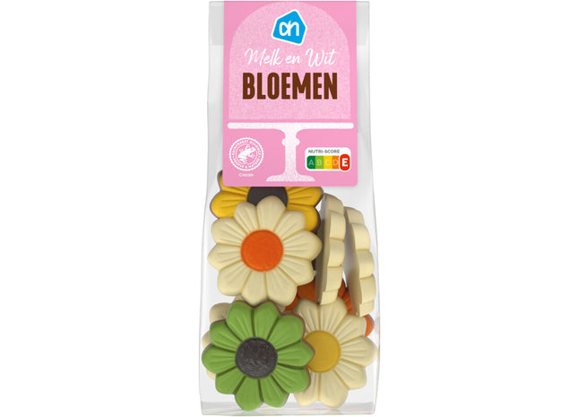 Chocolade bloemen melk en wit