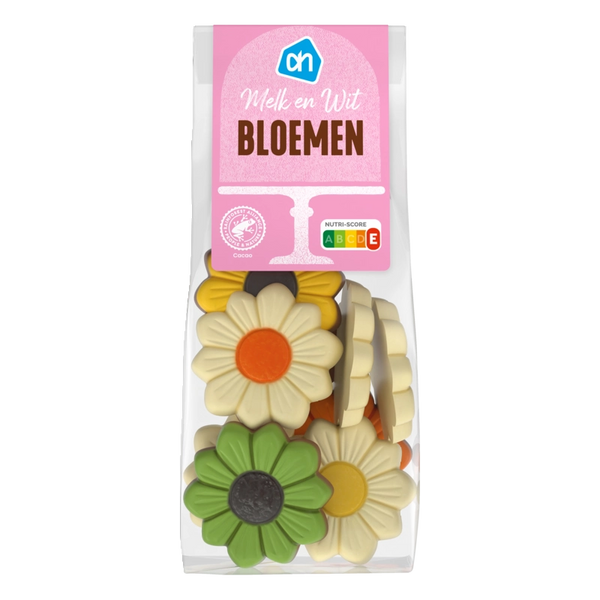 Chocolade bloemen melk en wit