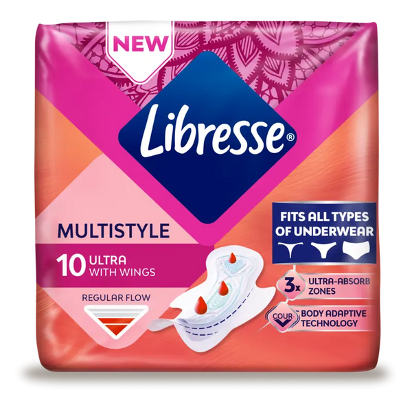 Libresse Ultra Regular Multistyle sanitary pads