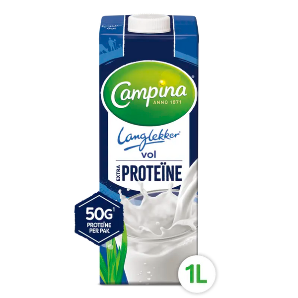 Campina Langlekker Vollmilch extra Protein