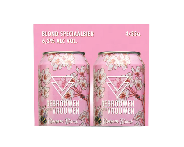 Gebrouwen door vrouw Bloesem blond 4-pack