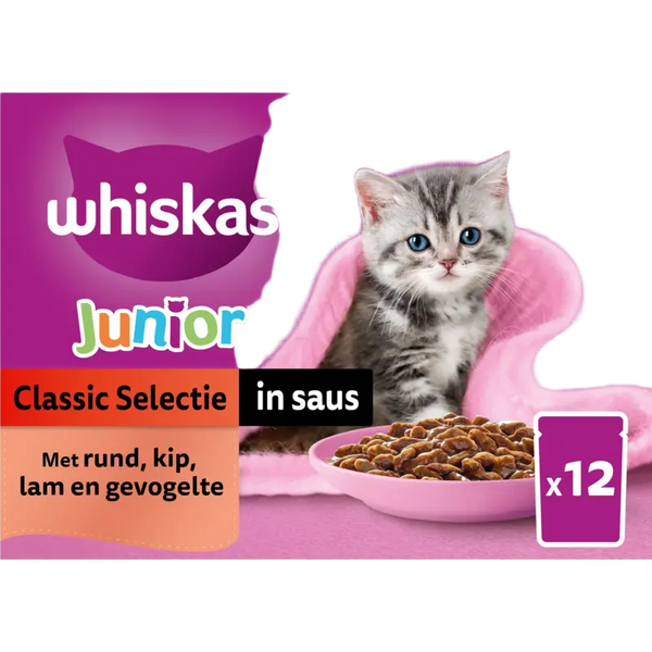 Whiskas Junior Klassische Auswahl in Sauce