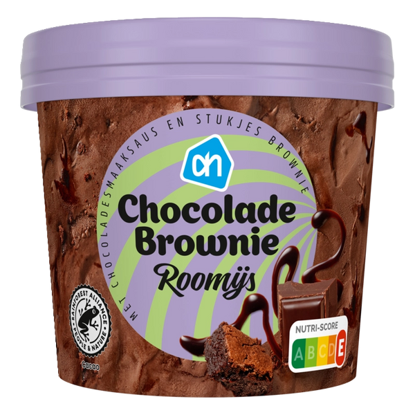 Schoko-Brownie-Sahneeis