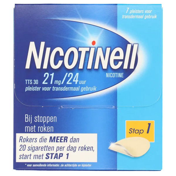 Nicotinell Pleisters 21mg/24u stoppen met roken