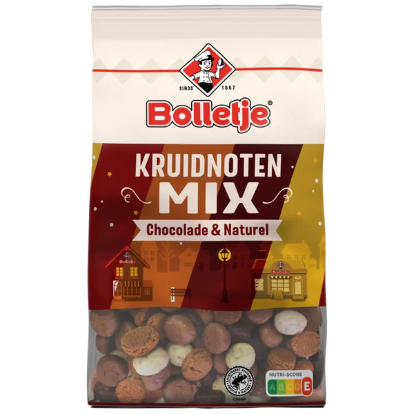 Bolletje Kruidnoten mix zakje gemengde chocolade