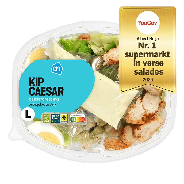 Maaltijdsalade kip caesar