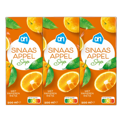 Orange juice drink cartons