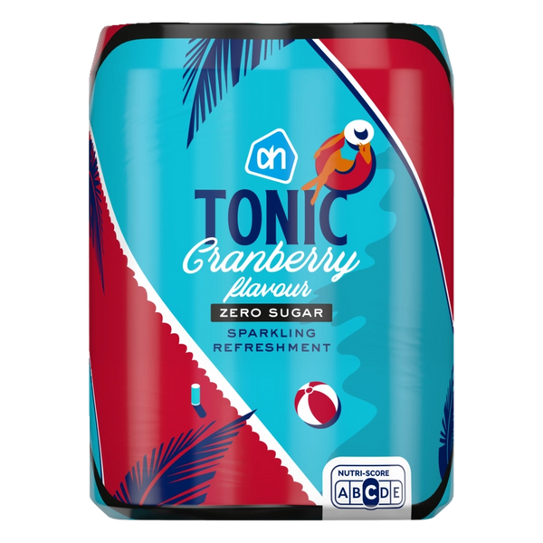 Tonic cranberry flavour zero 4-pack