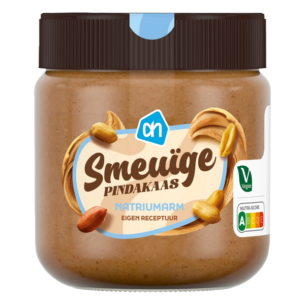 Smeuge pindakaas arm in natrium
