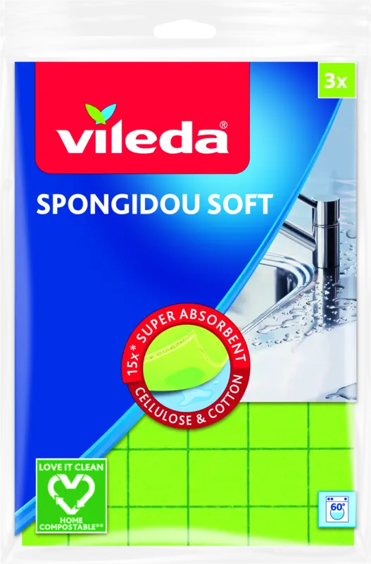 Vileda Magic weiche Schwämme 3er-Packung
