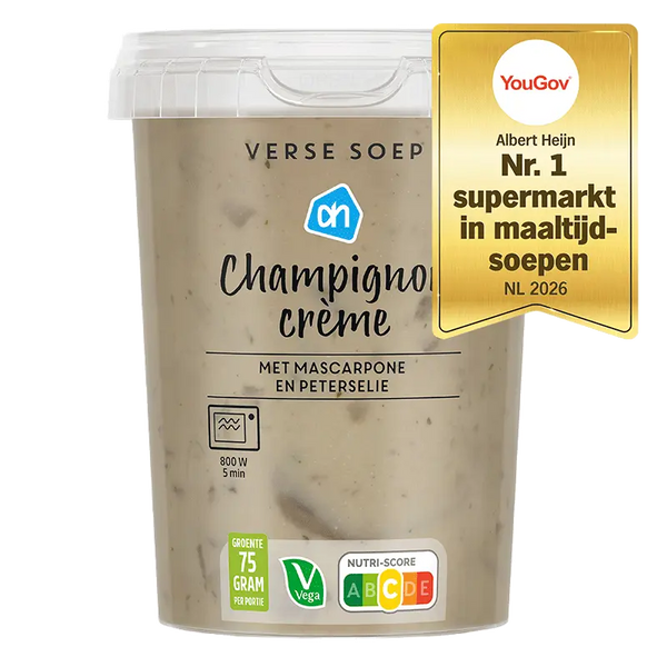Verse soep champignon crème