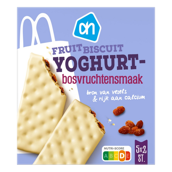 Fruitbiscuit yoghurt bosvruchtensmaak