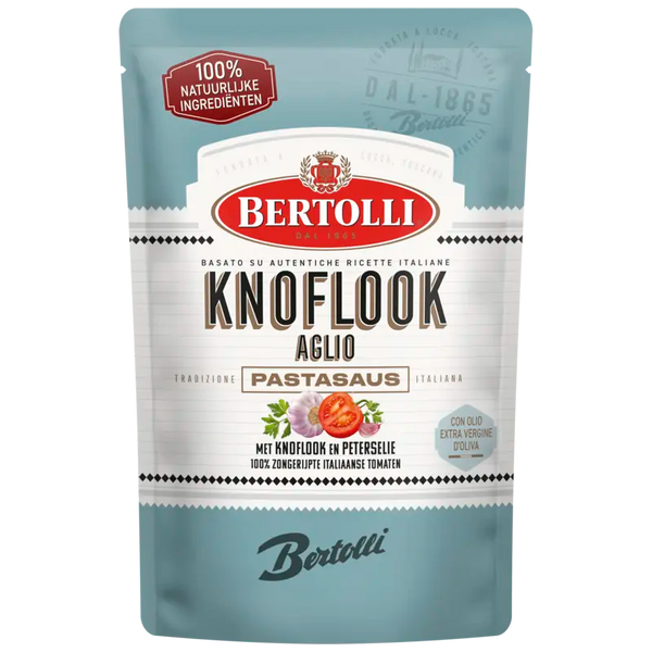 Bertolli Pastasaus in zak knoflook