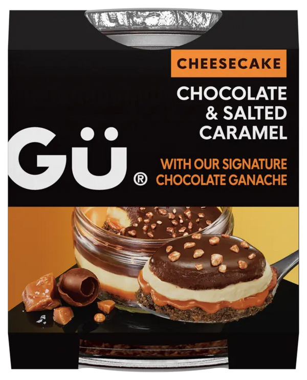 Gü Chocolate & salted caramel cheesecakes