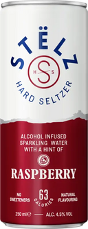 Stëlz Hard sparkling water raspberry