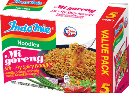 Indo mie Noodles mi goreng hot & spicy 5-pack