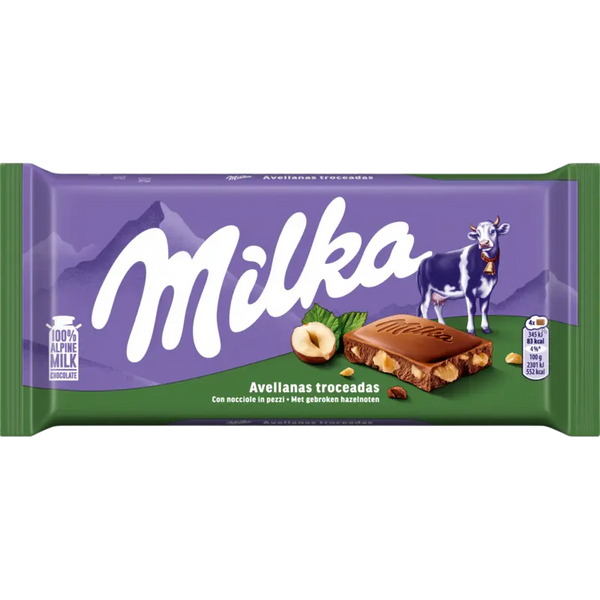 Milka Chocolate Bar Broken Hazelnuts