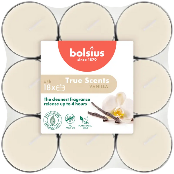 Bolsius True scents geurtheelichten vanille