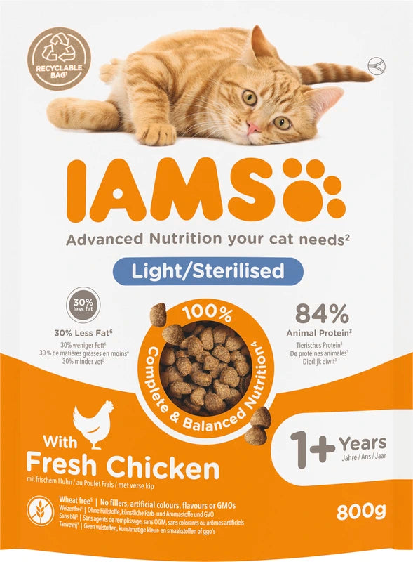 IAMS Für Vitalität 1+ sterilisiert frisches Huhn