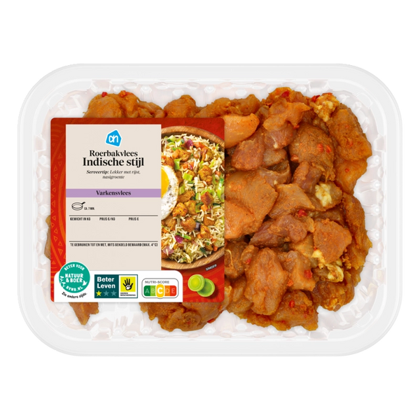 Pfannengerichtfleisch indische Art