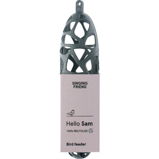 SingingFriend Sam vetbolfeeder houtlook