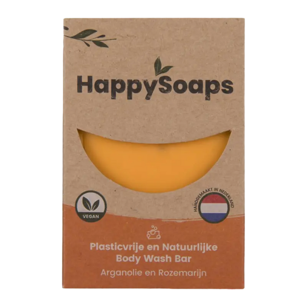 HappySoaps Happy body bar arganolie en rozemarijn