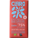 Claro Reep 75% dark cacao nibs & seasalt