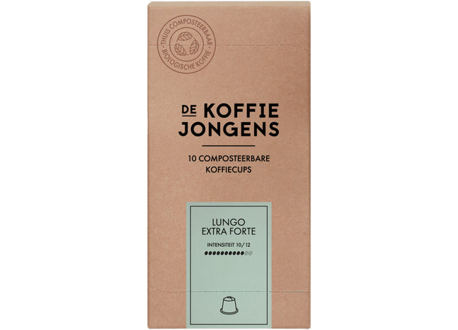 De Koffiejongens Lungo extra forte capsules