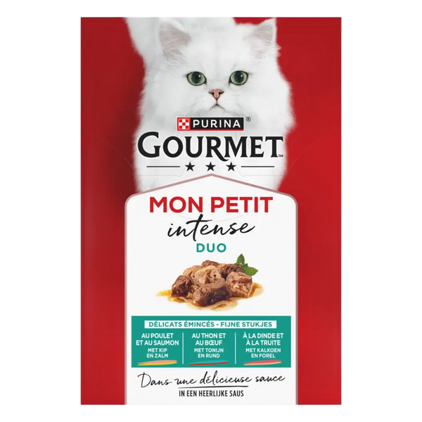 Gourmet Mon petit intense duo in saus vlees&vis