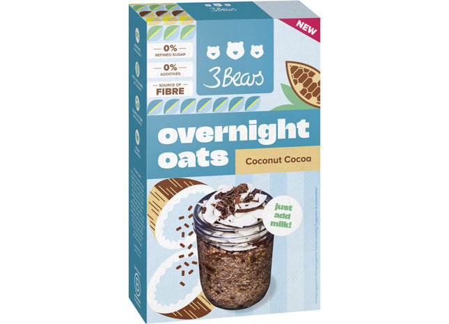 3Bears Overnight oats coconut cocoa