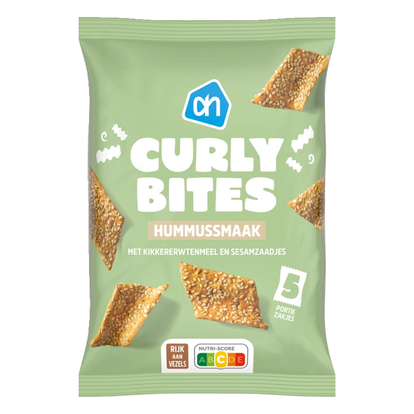 Curly bites hummus flavour