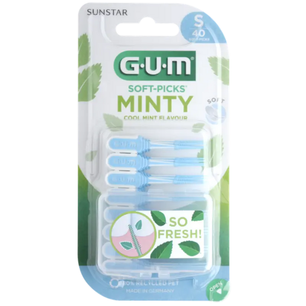 GUM Weiche Zahnstocher Komfort Flex Frische Minze S