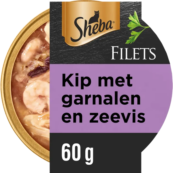 Sheba Filets kip met garnalen en zeevis