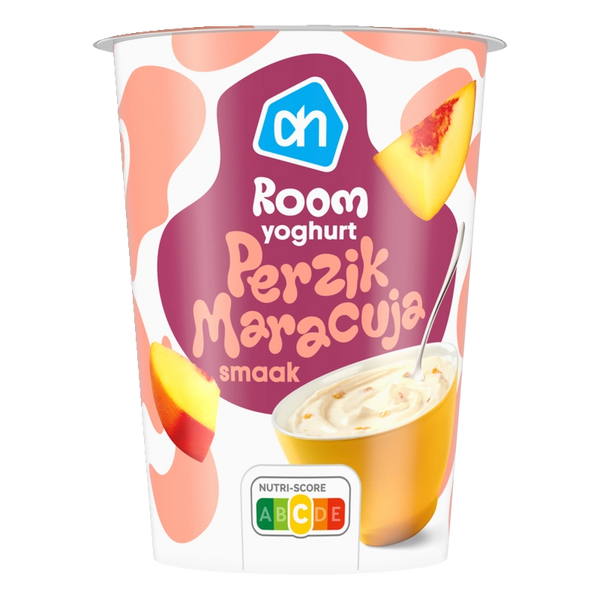 Roomyoghurt perzik maracujasmaak