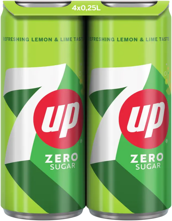 7up Zero Sugar 4er-Pack